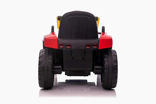 Детский электромобиль XMX трактор с ковшом (красный, EVA, пульт, 12V) - XMX611U-RED