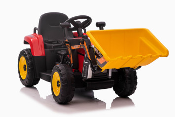 Детский электромобиль XMX трактор с ковшом (красный, EVA, пульт, 12V) - XMX611U-RED
