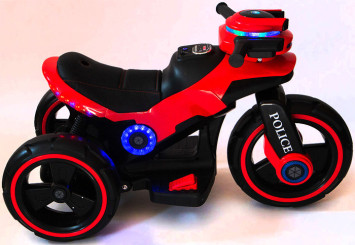 Детский мотоцикл на аккумуляторе Y-MAXI Police Red - SW198B-RED