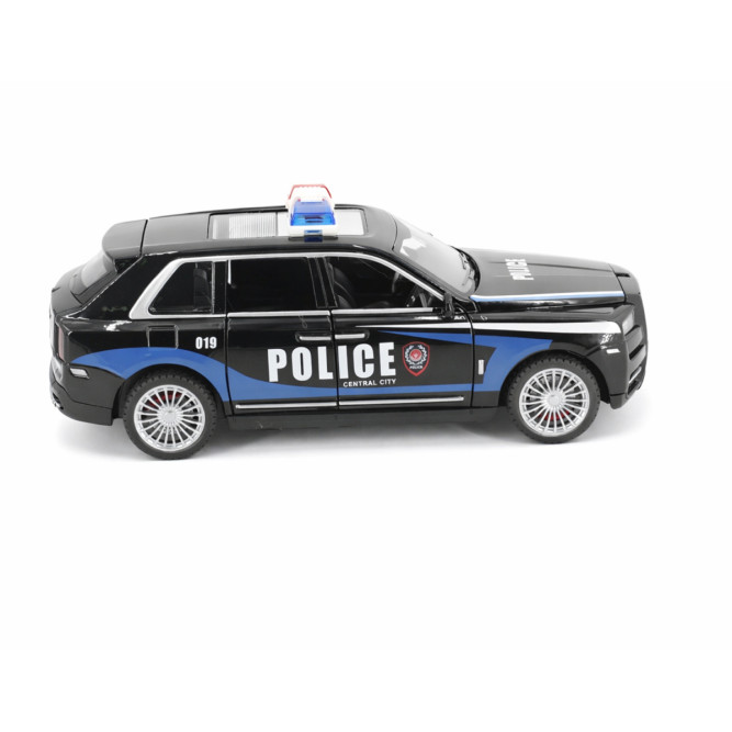 Радиоуправляемая металлическая полицейская машина Rolls-Royce Cullinan 1:22 - HCL-3606-BLACK