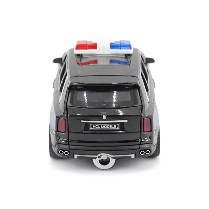 Радиоуправляемая металлическая полицейская машина Rolls-Royce Cullinan 1:22 - HCL-3606-BLACK