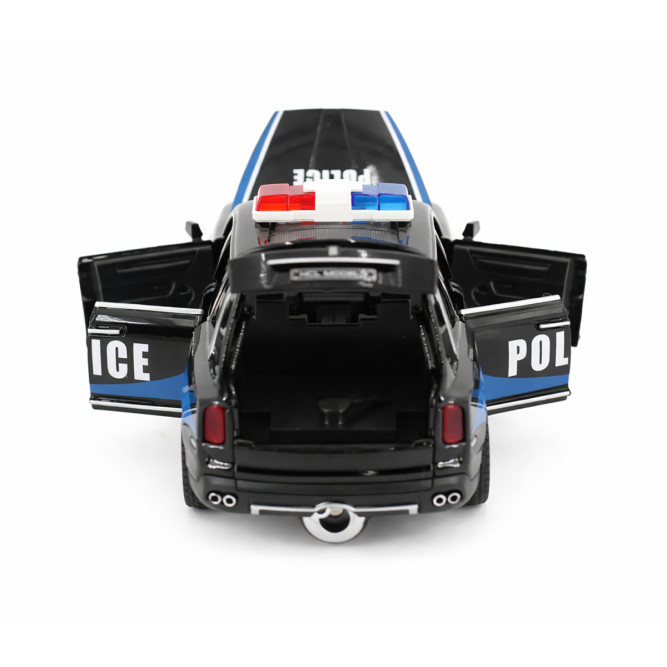 Радиоуправляемая металлическая полицейская машина Rolls-Royce Cullinan 1:22 - HCL-3606-BLACK