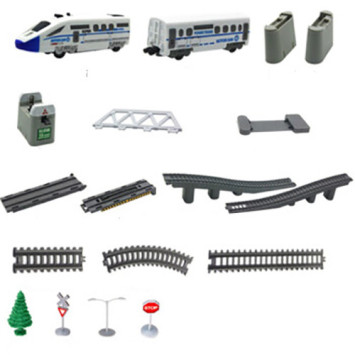 Железная дорога с раздвижным мостом, скоростной поезд, длина полотна 366 см - BSQ-2184
