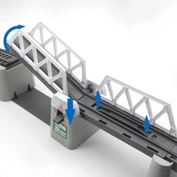 Железная дорога с раздвижным мостом, скоростной поезд, длина полотна 366 см - BSQ-2184