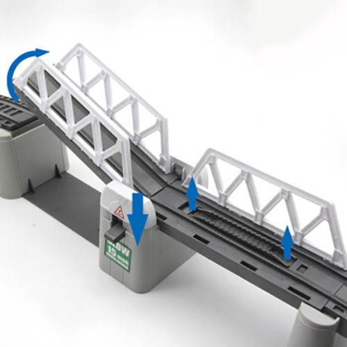Железная дорога с раздвижным мостом, скоростной поезд, длина полотна 366 см - BSQ-2184