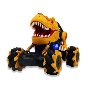 Радиоуправляемая коричневая машина-динозавр T-rex (дрифт колеса, пар) - 11810-BROWN