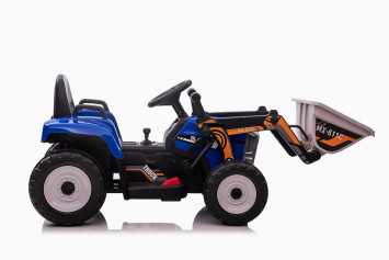 Детский электромобиль XMX трактор с ковшом (синий, EVA, пульт, 12V) - XMX611U-BLUE