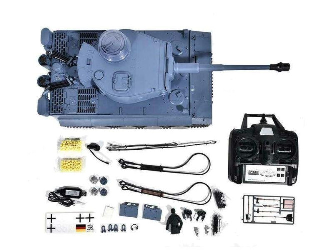 Радиоуправляемый танк Heng Long German Tiger Pro V7.0 масштаб 1:16 2.4G - 3818-1PRO-V7
