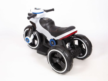 Детский мотоцикл на аккумуляторе Y-MAXI Police White - SW198B-WHITE