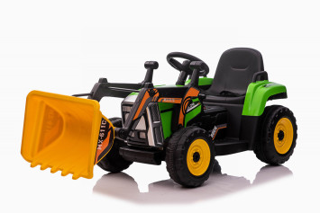 Детский электромобиль XMX трактор с ковшом и прицепом (зеленый, EVA, пульт, 12V) - XMX611U-GREEN