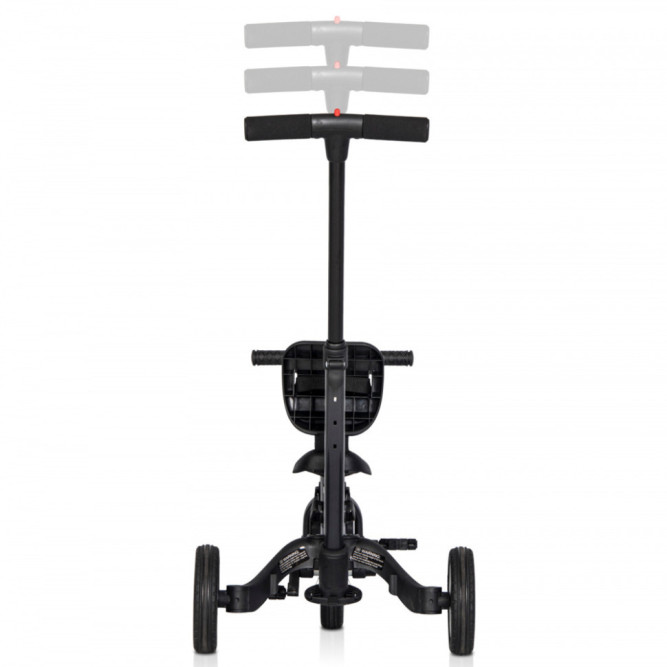 Детский беговел-велосипед 6в1 с родительской ручкой, черный - TR008-BLACK