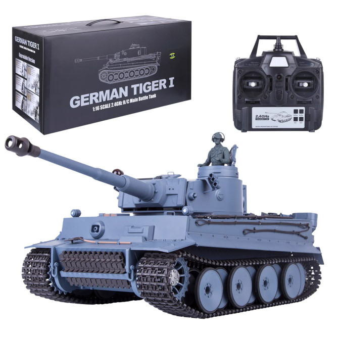 Радиоуправляемый танк Heng Long German Tiger V7.0 масштаб 1:16 2.4G - 3818-1-V7