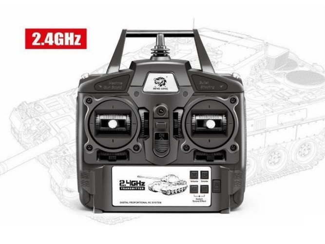 Радиоуправляемый танк Heng Long King Tiger MS version V7.0 масштаб 1:16 2.4G - 3888A-1-UpgA-V7