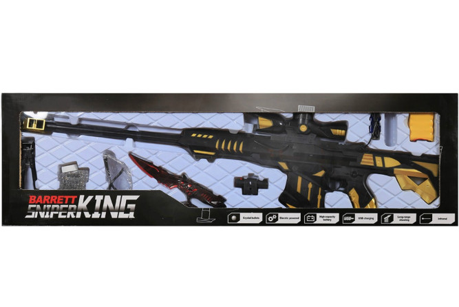 Винтовка Barret M89 (93см) с гелевыми пулями на акб + лазер - S8206A/ZYB-B3270