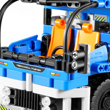 Конструктор грузовик QiHui 394 детали (2в1 бетономешалка и самосвал, пульт) - QH8023