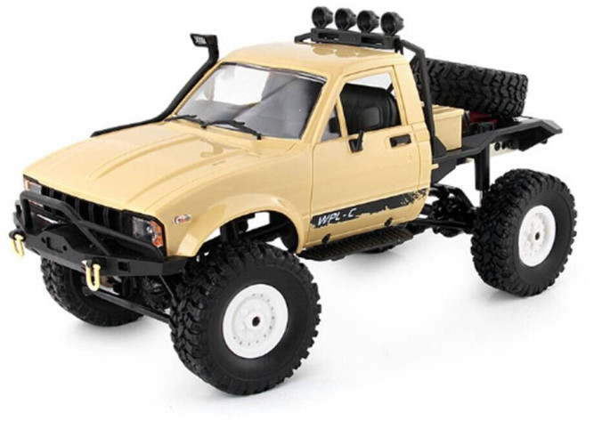 Радиоуправляемая машина WPL пикап Hilux (желтый) 4WD 2.4G 1:16 RTR - WPLC-14-YELLOW