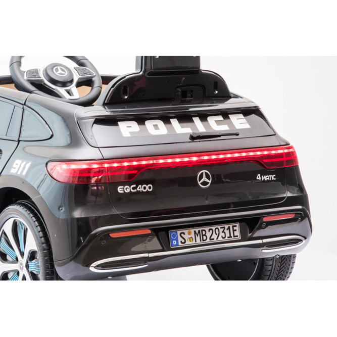 Детский электромобиль Mercedes Police EQC 400 12V 2WD - HL378-BLACK