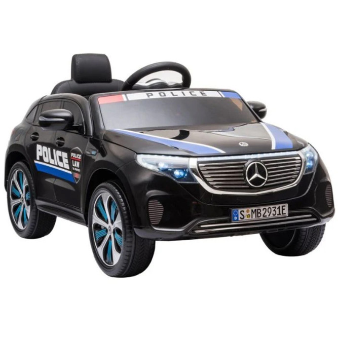Детский электромобиль Mercedes Police EQC 400 12V 2WD - HL378-BLACK
