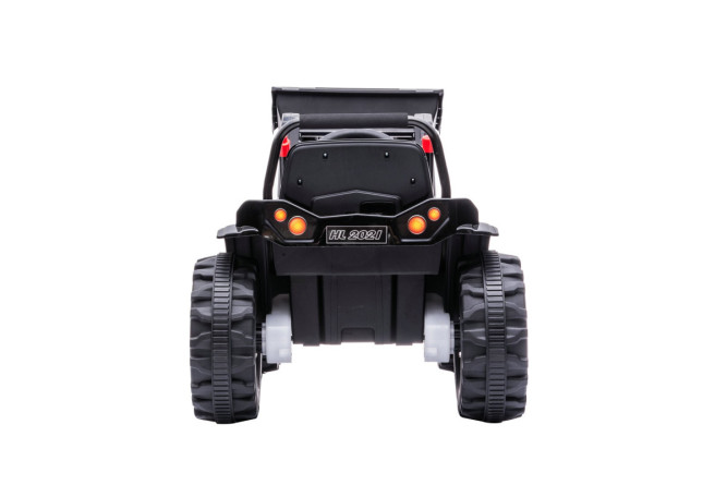 Детский электромобиль трактор с ковшом и пультом управления (синий, 2WD, EVA) - HL389-LUX-BLUE