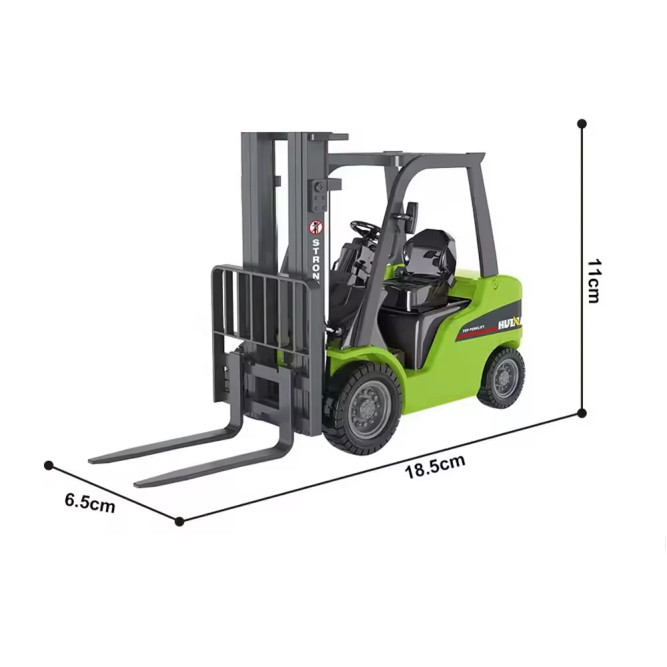 Металлический вилочный погрузчик HuiNa 1:50 - HN1738-GREEN