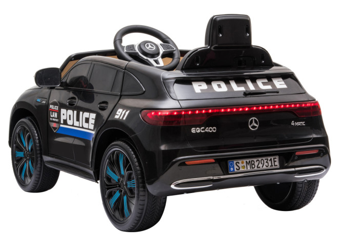 Детский электромобиль Mercedes Benz Police EQC 400 4MATIC - HL378-BLACK