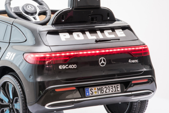 Детский электромобиль Mercedes Benz Police EQC 400 4MATIC - HL378-BLACK