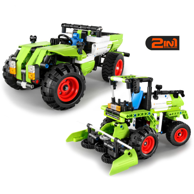 Конструктор сельхозтехника QiHui 335 деталей (2в1 трактор и комбайн) - QH6806