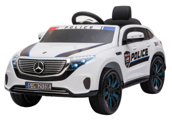 Детский электромобиль Mercedes Benz Police EQC 400 4MATIC - HL378-WHITE
