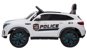 Детский электромобиль Mercedes Benz Police EQC 400 4MATIC - HL378-WHITE