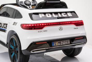Детский электромобиль Mercedes Benz Police EQC 400 4MATIC - HL378-WHITE