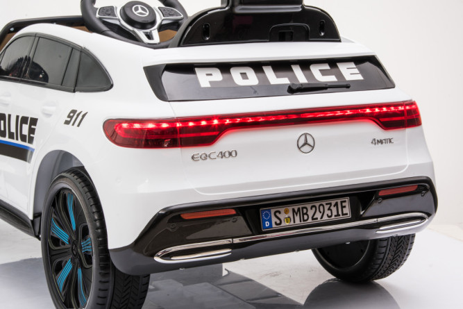 Детский электромобиль Mercedes Benz Police EQC 400 4MATIC - HL378-WHITE