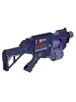 Автомат черный на батарейках с мягкими пулями - G2B