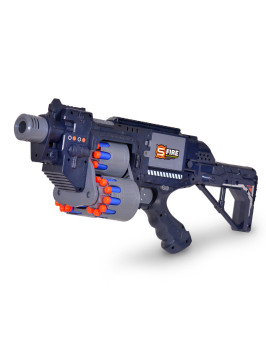 Автомат черный на батарейках с мягкими пулями - G2B