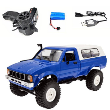 Радиоуправляемая машина WPL пикап Hilux (синяя) 4WD 2.4G 1:16 RTR - WPLC-24-BLUE