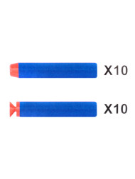 Винтовка синяя на батарейках с мягкими пулями - G3A