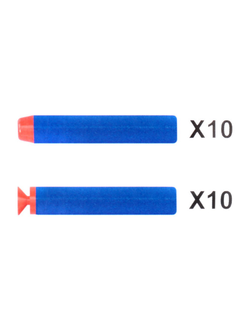 Винтовка синяя на батарейках с мягкими пулями - G3A