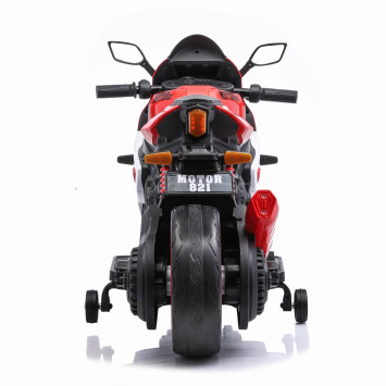 Детский электромотоцикл Ducati (12V, EVA, ручка газа, спидометр) - FT-821-RED-WHITE