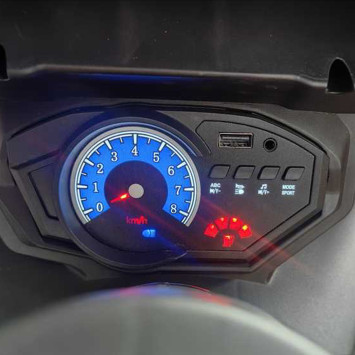 Детский электромотоцикл Ducati (12V, EVA, ручка газа, спидометр) - FT-821-RED-WHITE