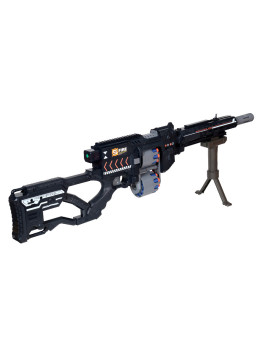 Винтовка черная на батарейках с мягкими пулями - G3B