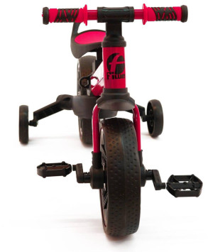 Детский велосипед-беговел 4 в 1 Fobuiwe 110 с родительской ручкой - FB-110-PLUS-RED