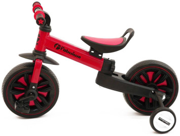 Детский велосипед-беговел 4 в 1 Fobuiwe 110 с родительской ручкой - FB-110-PLUS-RED