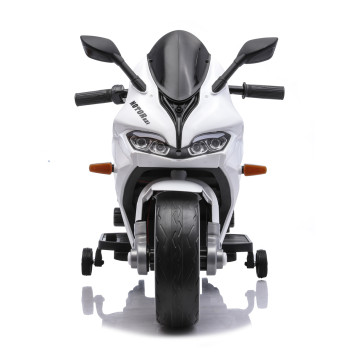 Детский электромотоцикл Ducati (12V, EVA, ручка газа, спидометр) - FT-821-WHITE
