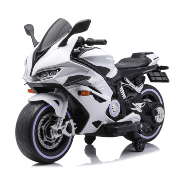 Детский электромотоцикл Ducati (12V, EVA, ручка газа, спидометр) - FT-821-WHITE