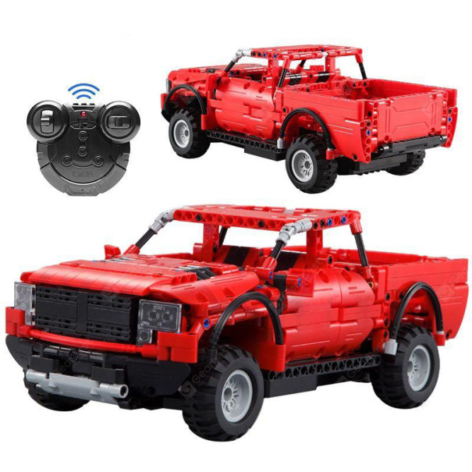 Радиоуправляемый конструктор CADA deTech красный пикап (549 деталей) - C51005W