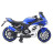 Детский электромотоцикл Ducati (12V, EVA, ручка газа, спидометр) - FT-921-BLUE-WHITE