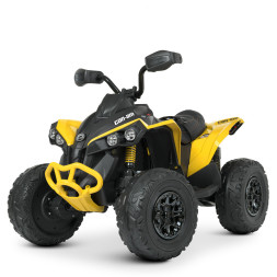 Детский электроквадроцикл BRP Can-Am Renegade (12V, полный привод, желтый) - DK-CA002-YELLOW