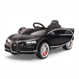Детский электромобиль Bugatti Chiron (черный лак, 12V) - HL318