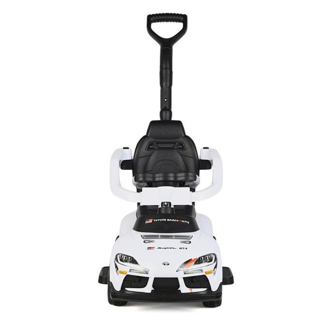 Электромобиль каталка 3in1 Toyota GR SUPRA GT4 (6V, EVA, ручка, пульт) - SMT-519B-WHITE