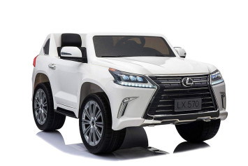 Детский электромобиль Lexus LX570 4WD MP4 - DK-LX570-WHITE-MP4