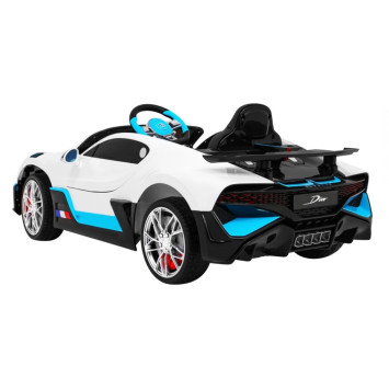 Детский электромобиль Bugatti Divo (белый лак, 12V) - HL338